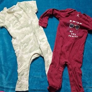 Camouflage and Red Kids One Piece Set